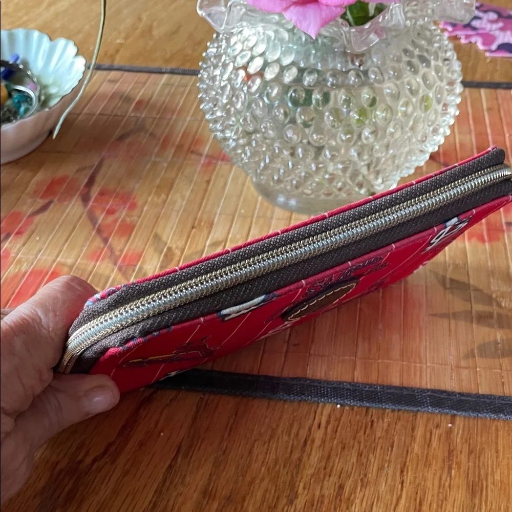 St. Louis Cardinals Red Wallet Made by Dooney & Bourke